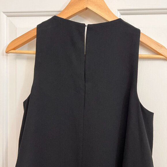 NEW Trina Turk Alaina Carmel Crepe Tiered Black Dress Sz 0 - Picture 15 of 15